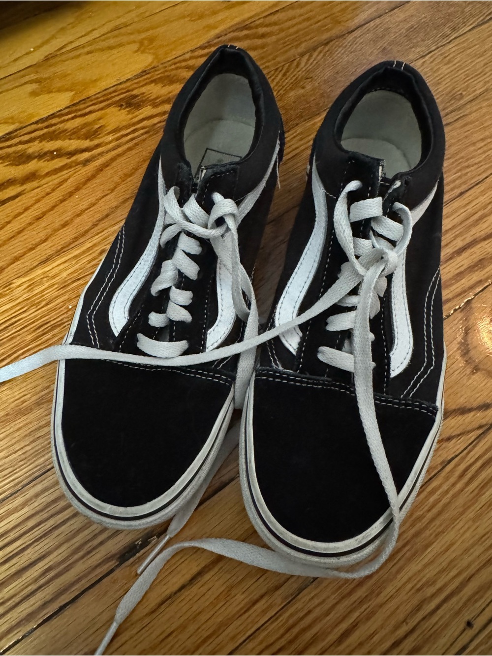 Black Suede Low-Top Vans